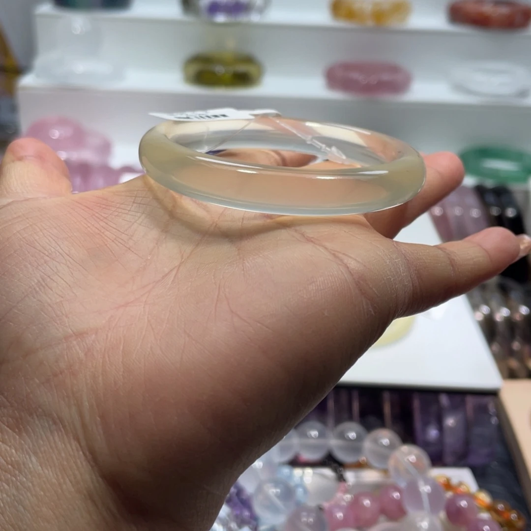 水晶手镯53.5圈口14号未镶嵌?**?