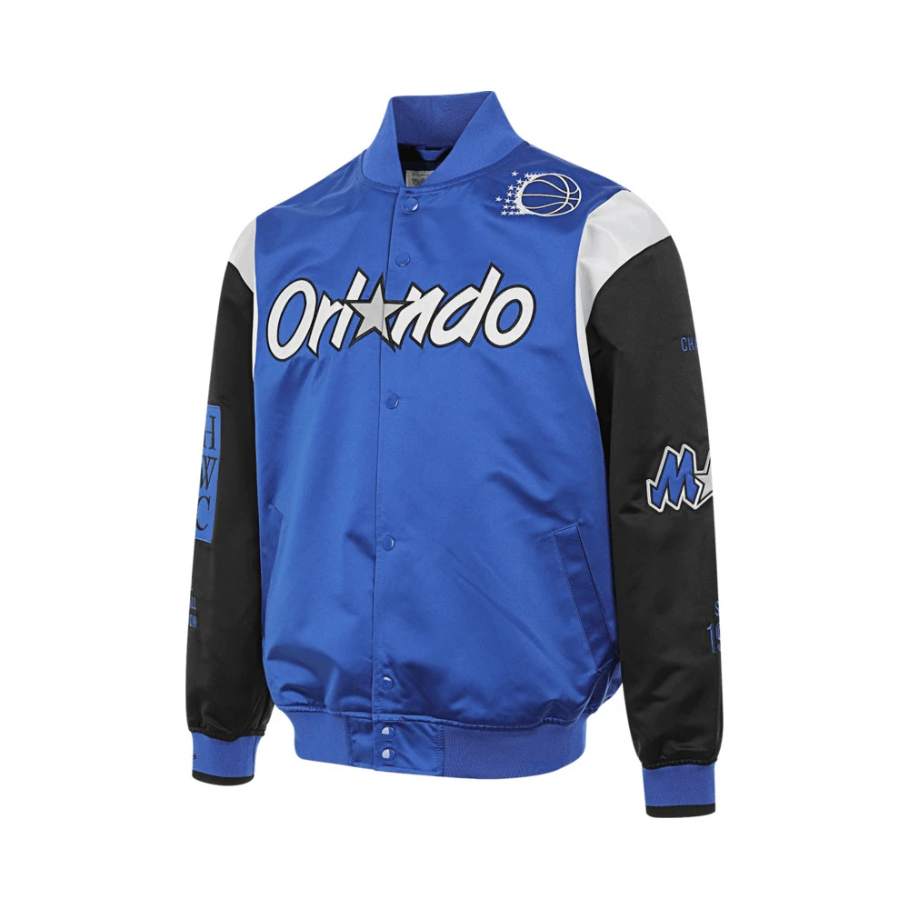 Mitchell&nessNBA联名2025男子奥兰多魔术Lifestyle夹克梭织无帽