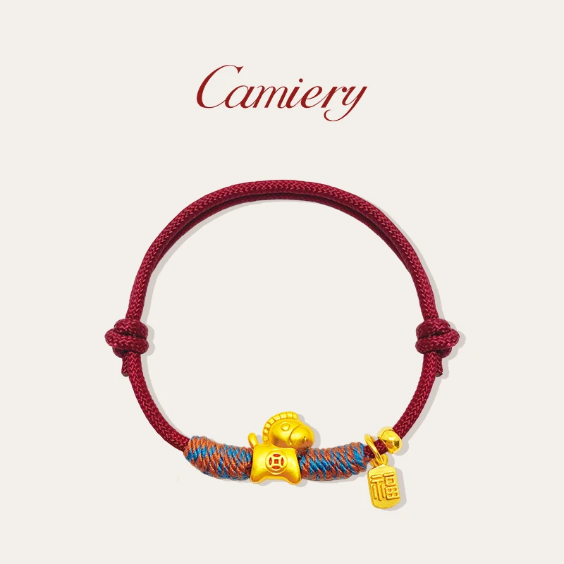 CAMIERY/卡美瑞 新中式摇摇马钱币红绳手链