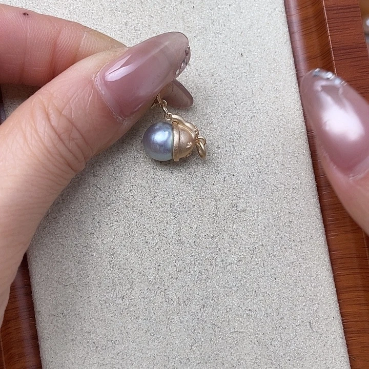吊坠(不含链)海水珍珠银S925镶嵌