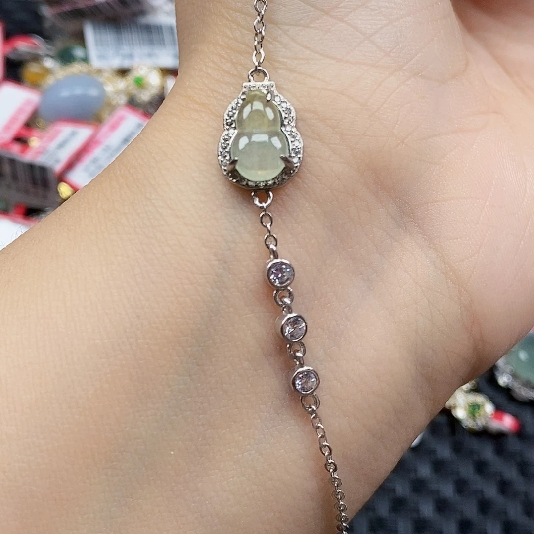 翡翠银S925镶嵌戒指