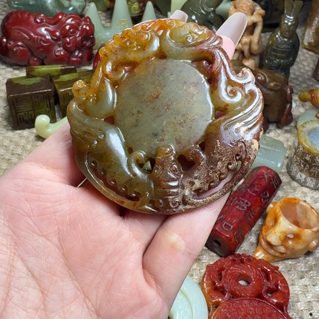 白玉菩提吊坠挂件