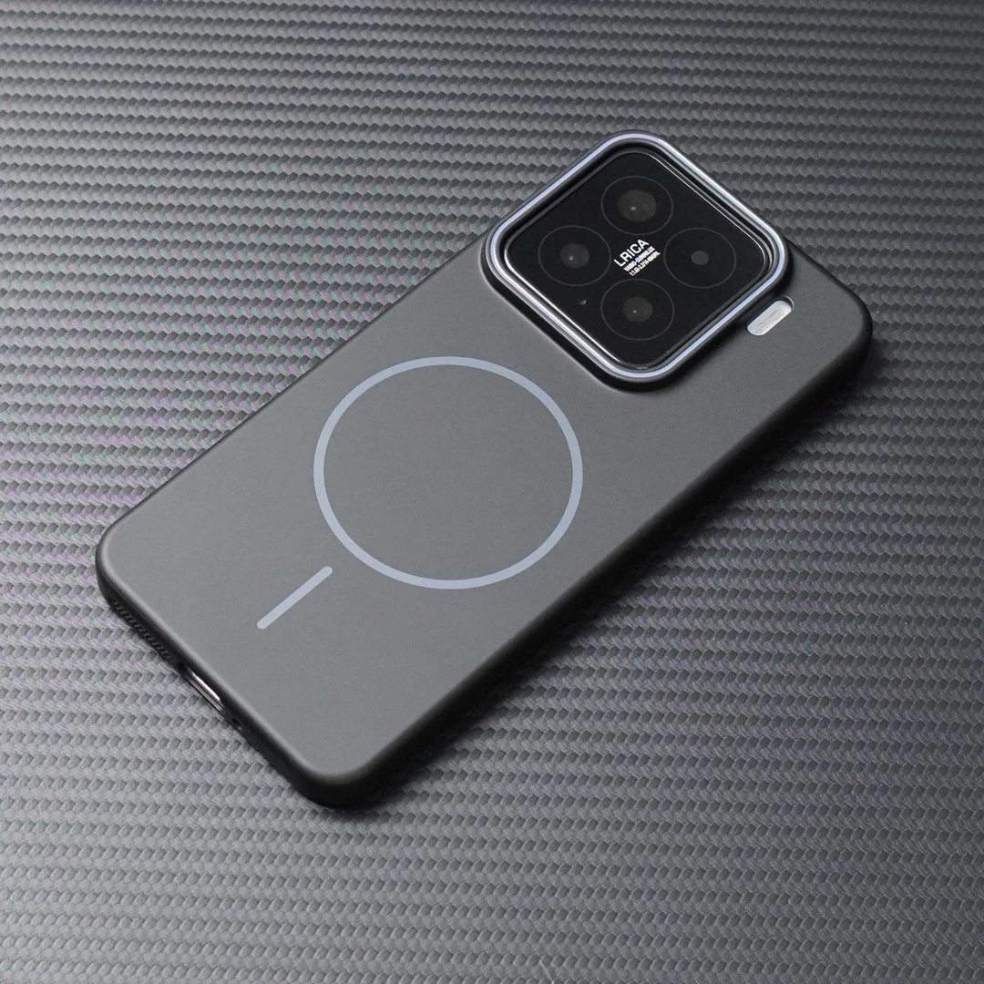 适用于小米15pro细磁柔润磁吸手机壳简约轻薄裸机手感纯色肤感