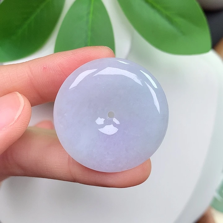 翡翠未镶嵌颈饰平安扣 32-5.5mm