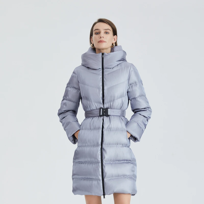 OBEG欧碧倩冬季时尚气质白鸭绒中长羽绒服10424159