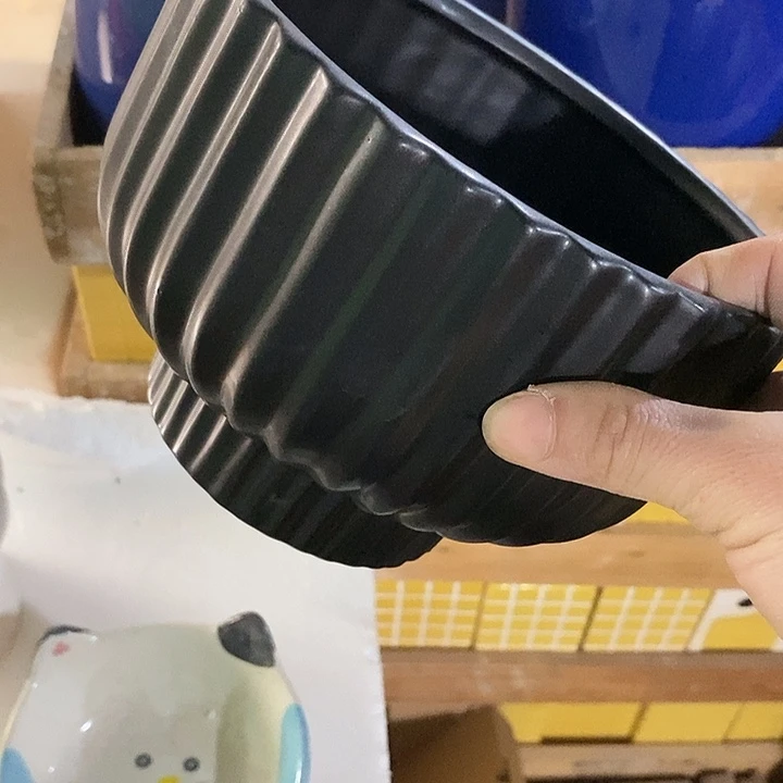 陶盆有孔 瑕疵针孔漏釉介意勿拍外高 12外口18