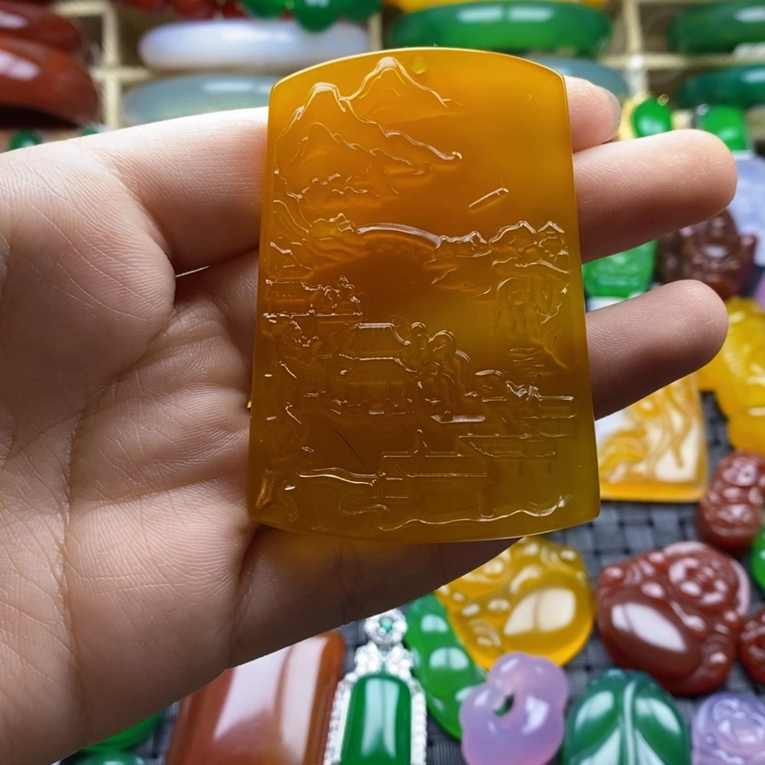 玛瑙/玉髓未镶嵌项链