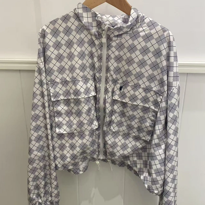 POLOWALK2025夏季花色短外套夹克时尚高级满印