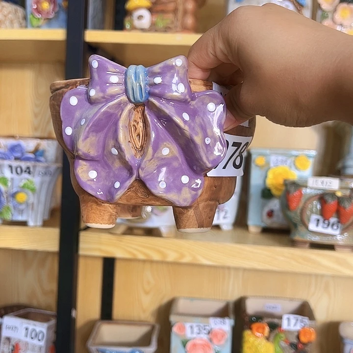 陶瓷多肉花盆满15包邮