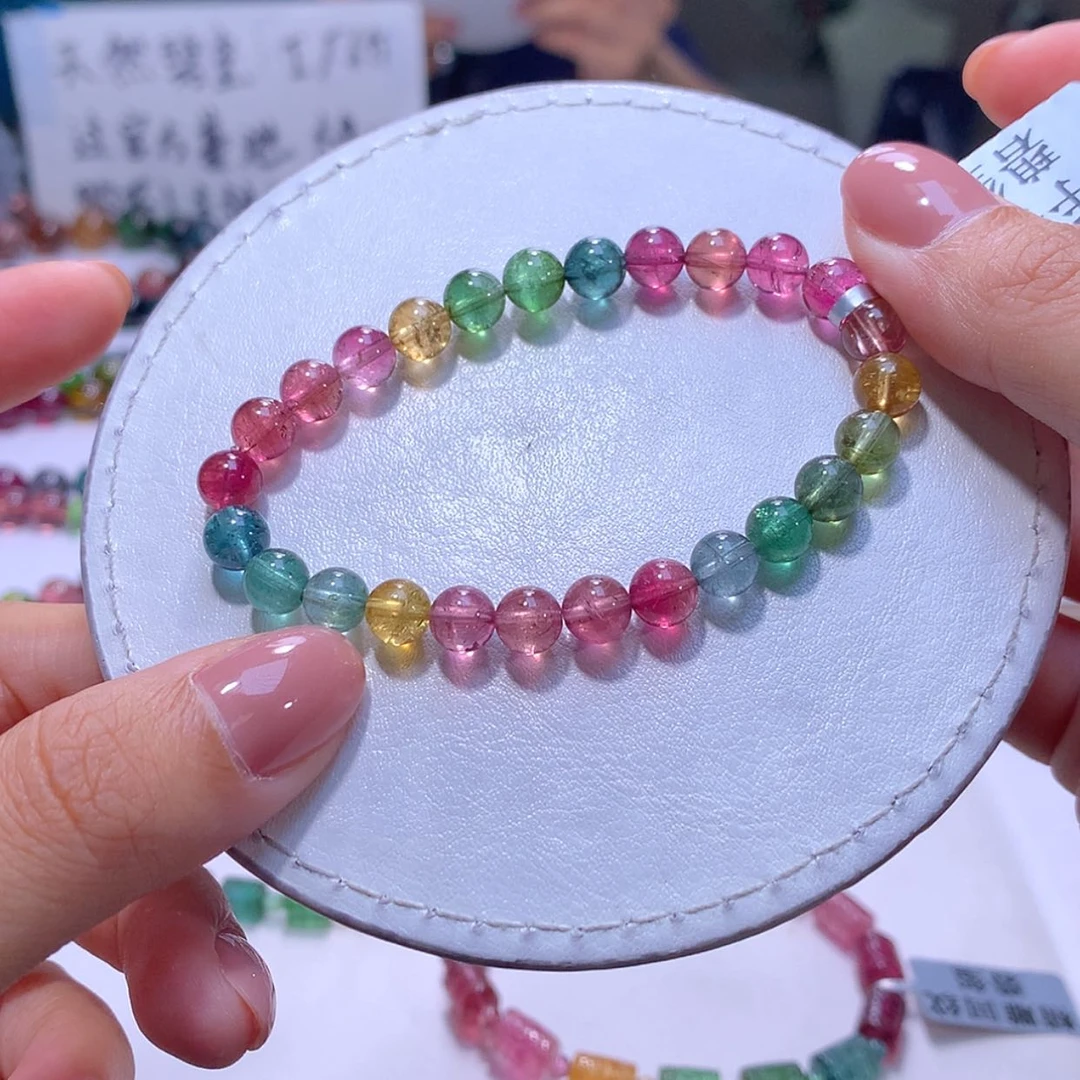 【闪购商品】未镶嵌手串碧玺6.8m