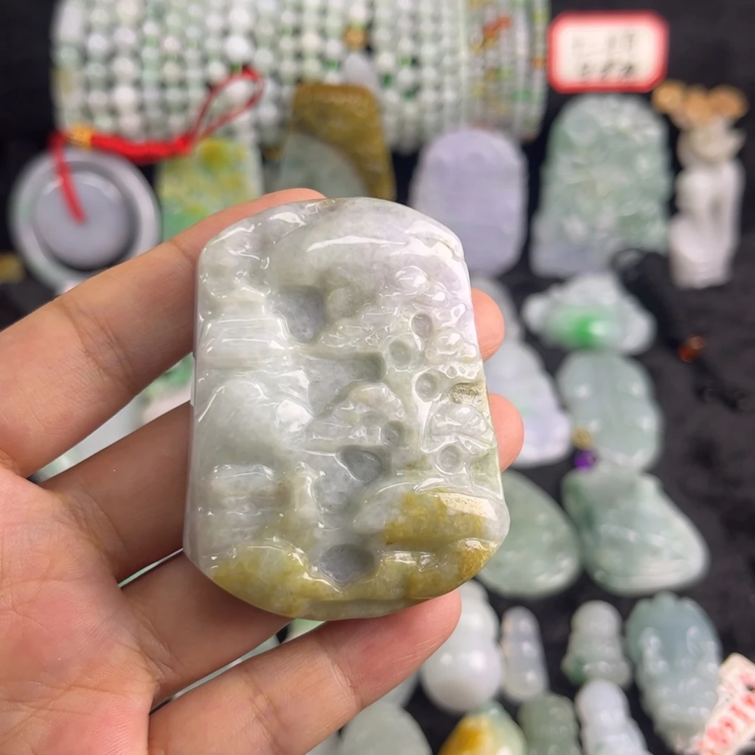 翡翠未镶嵌吊坠(不含链)