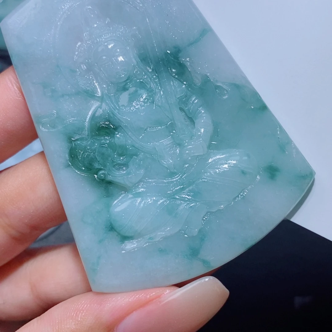 定制翡翠未镶嵌定制翡翠毛货挂件