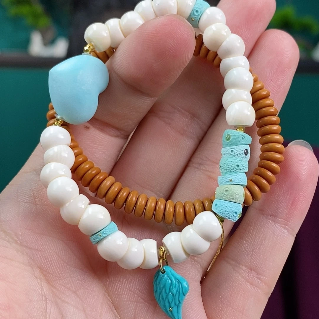 橄榄核手串搭配设计