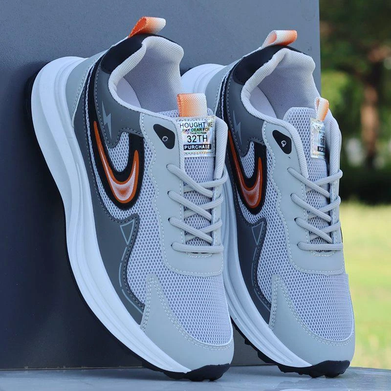 阿甘男鞋秋季透气网面鞋高级感男鞋青少年运动休闲老爹防臭潮鞋子