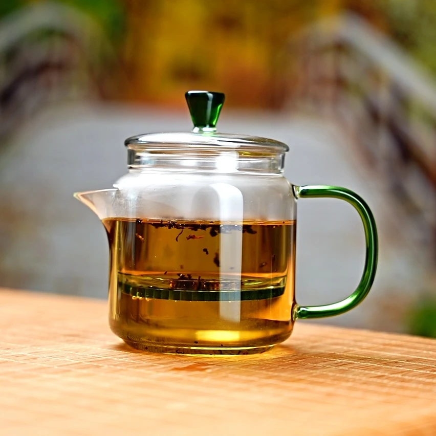 玻璃茶壶茶水分离泡茶杯功夫茶具透明家用过滤耐热大号泡茶壶加厚