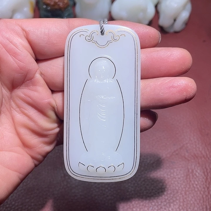 和田玉未镶嵌挂件