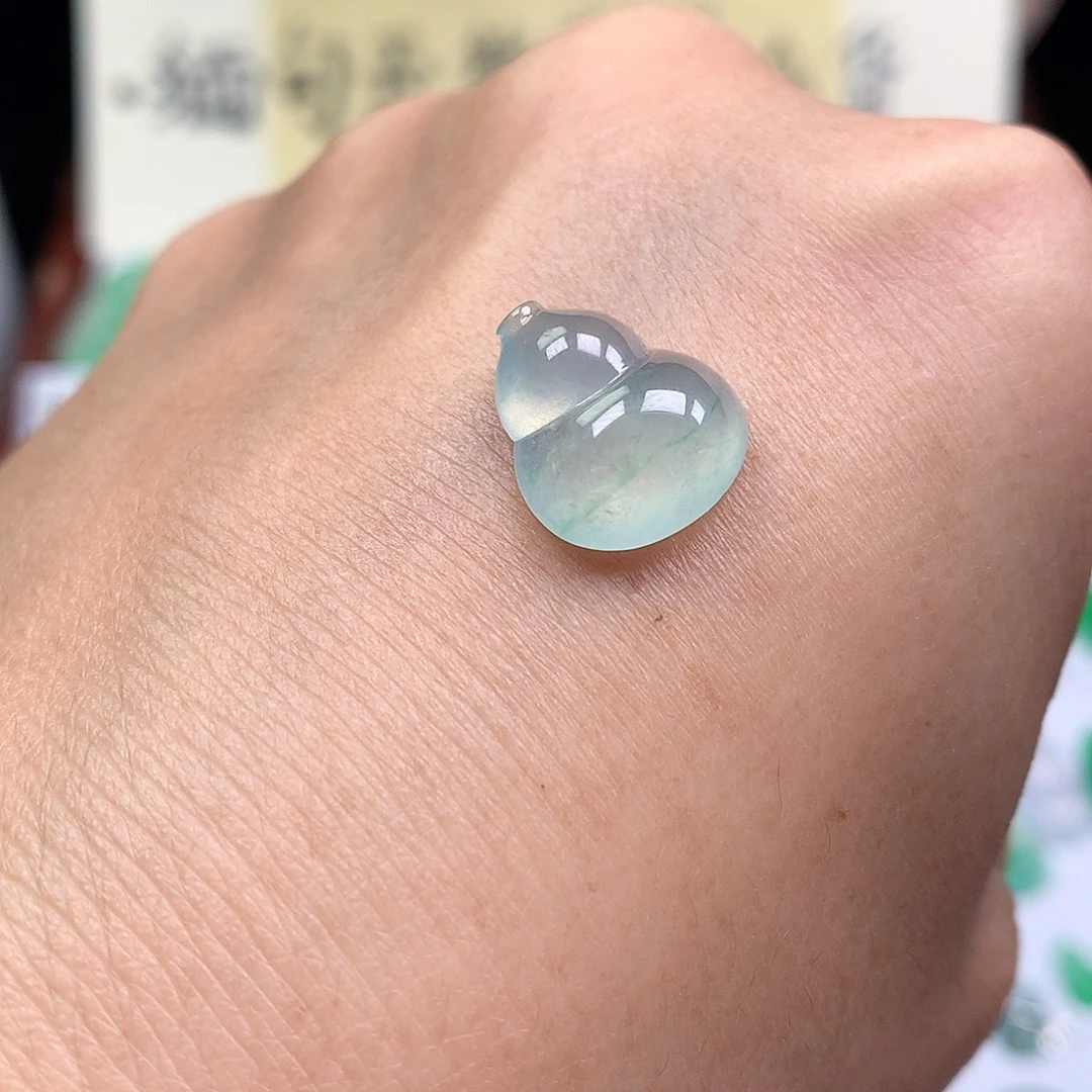 翡翠裸石缅甸天然A货翡翠冰种葫芦