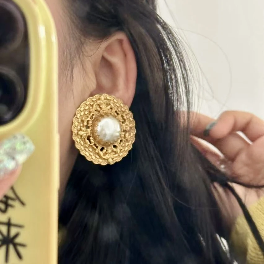 铜合金耳饰 中古 vintage