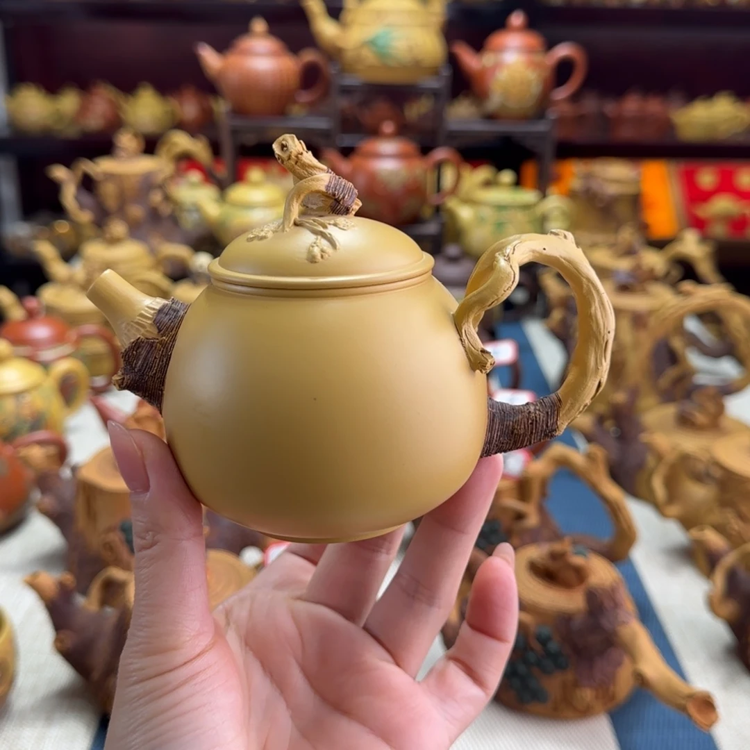 茶壶段泥黄段仿木