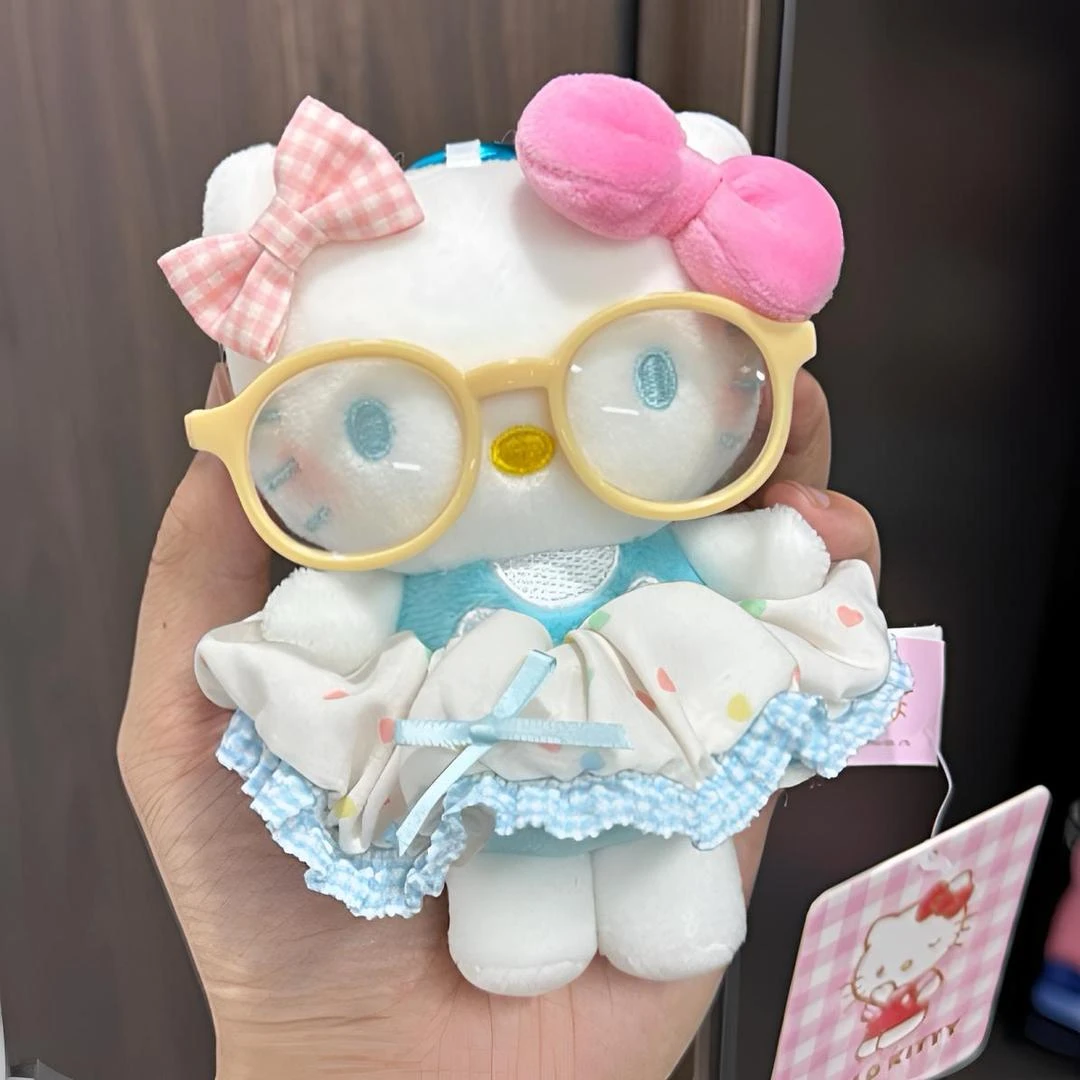 正版HelloKitty蛋糕裙可爱包包挂件diy毛绒玩偶钥匙扣生日礼D1