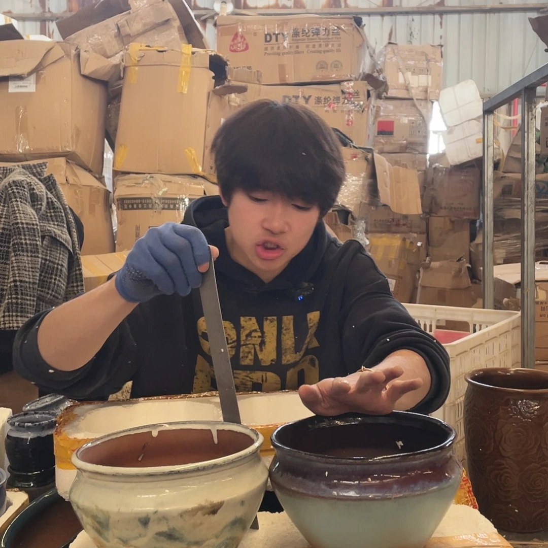 红陶宜兴陶瓷紫砂花盆