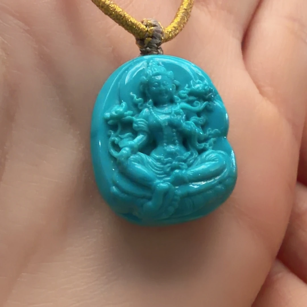 绿松石未镶嵌颈饰