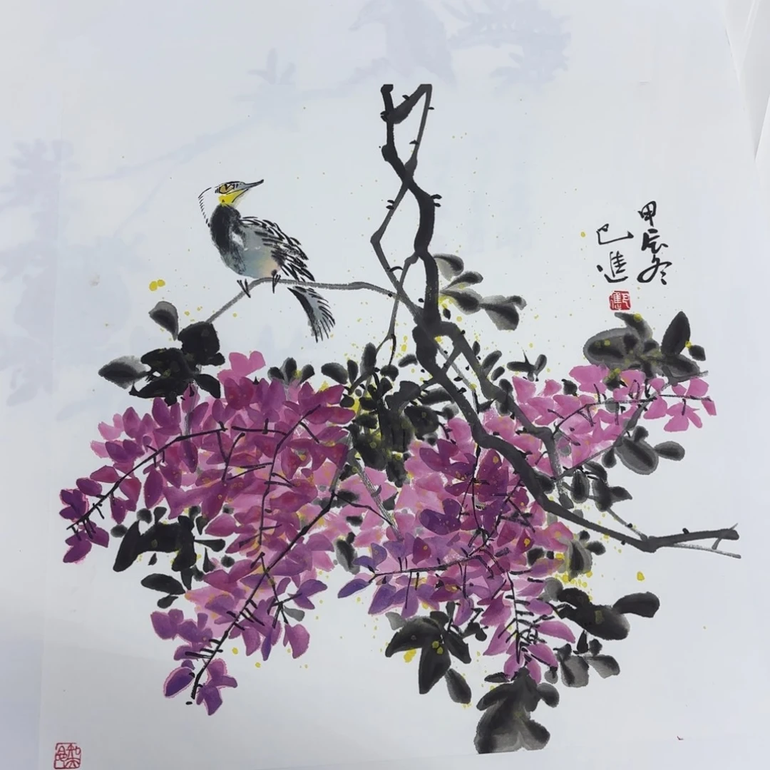 国画航*航斗方巴进花鸟