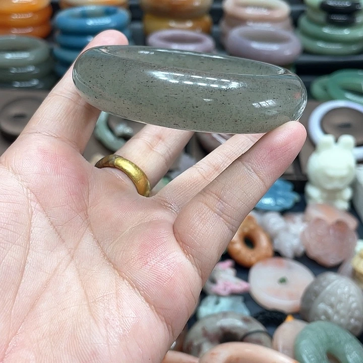 石英质玉手镯合金小*萝