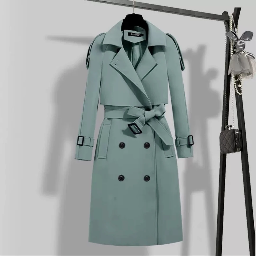 3432#新款女装时尚加厚风衣外套