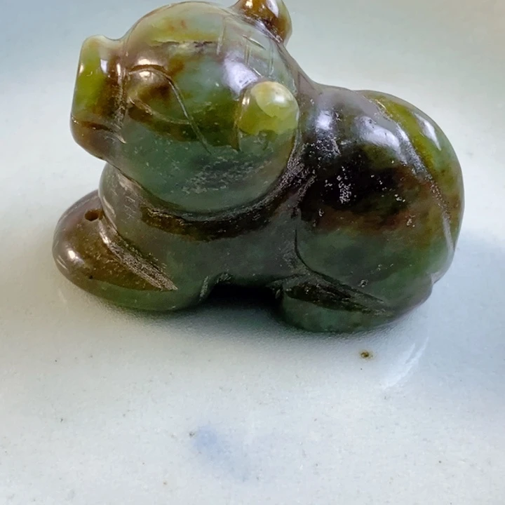 小***兵茶室瓷盘上摆件挂件