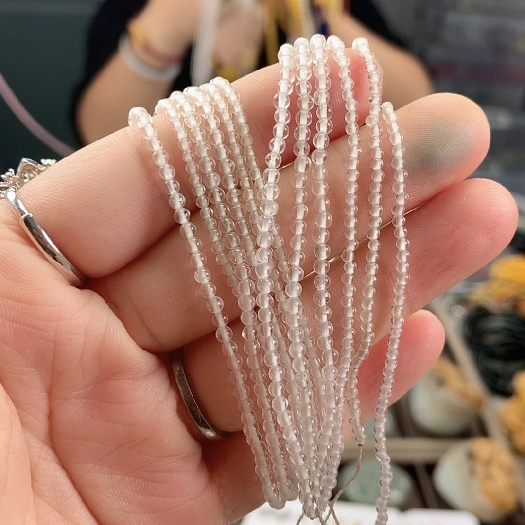 水晶手链银S925镶嵌白水