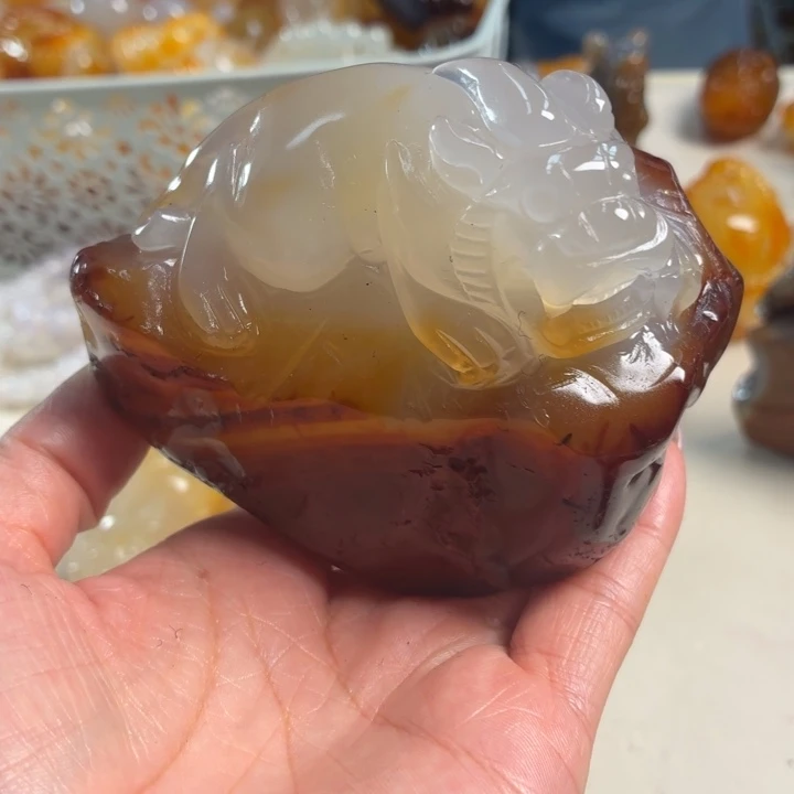 玛瑙/玉髓未镶嵌吊坠(不含链)