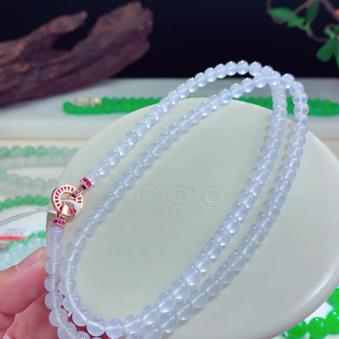 翡翠未镶嵌手链白月光高货