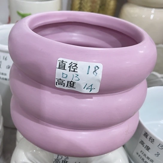 多肉绿植陶瓷花盆9.9包邮，有孔