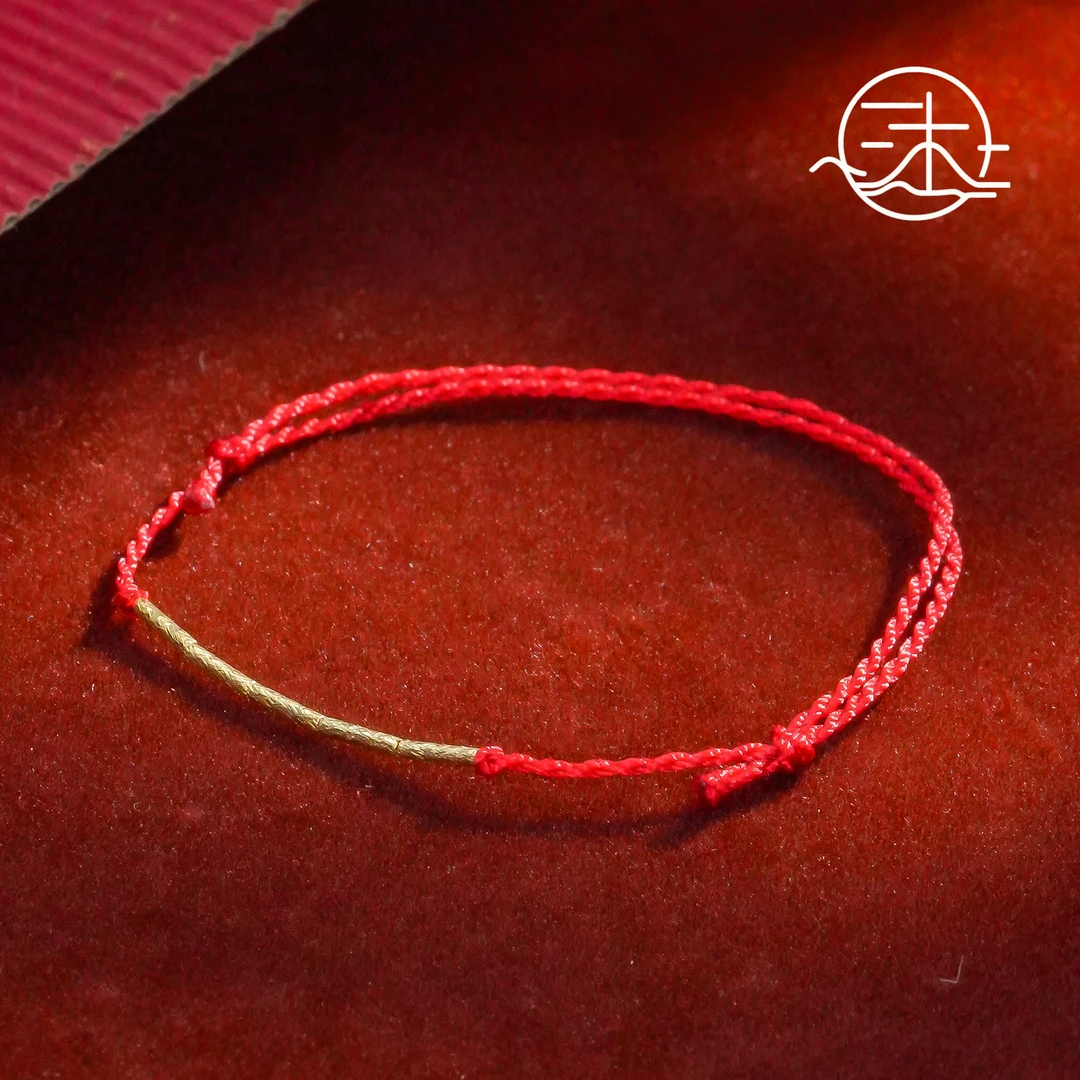 木润【红绳】18k金红绳手链