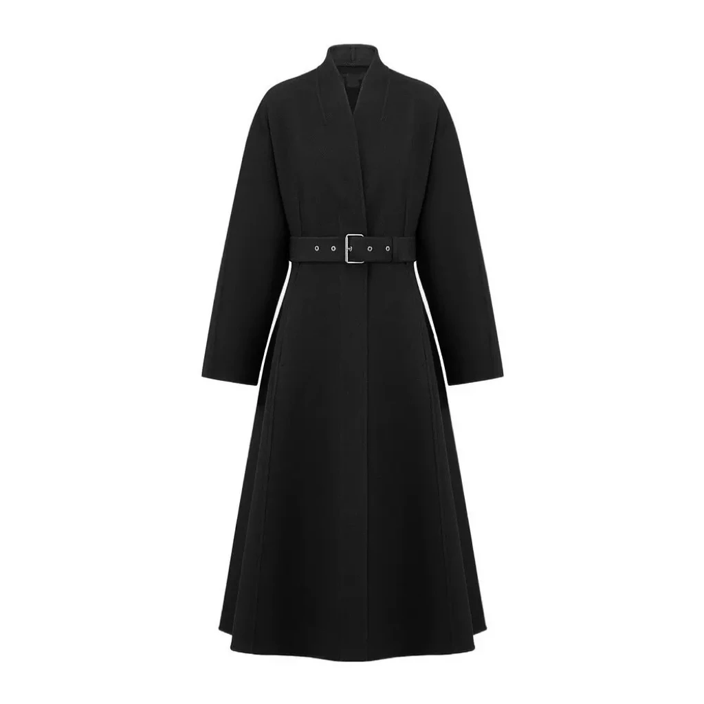 陈妍君【D 家双面羊绒羊毛腰带款收腰大衣外套】CYJ-TTO124-T222