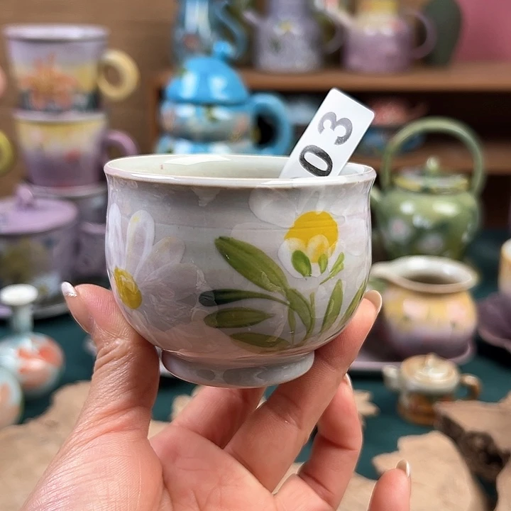 杯景德镇陶瓷手绘作品003