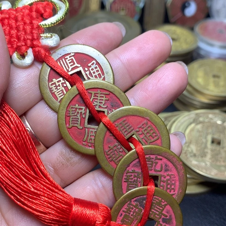 铜现代工艺品翻砂铸造朱砂五帝