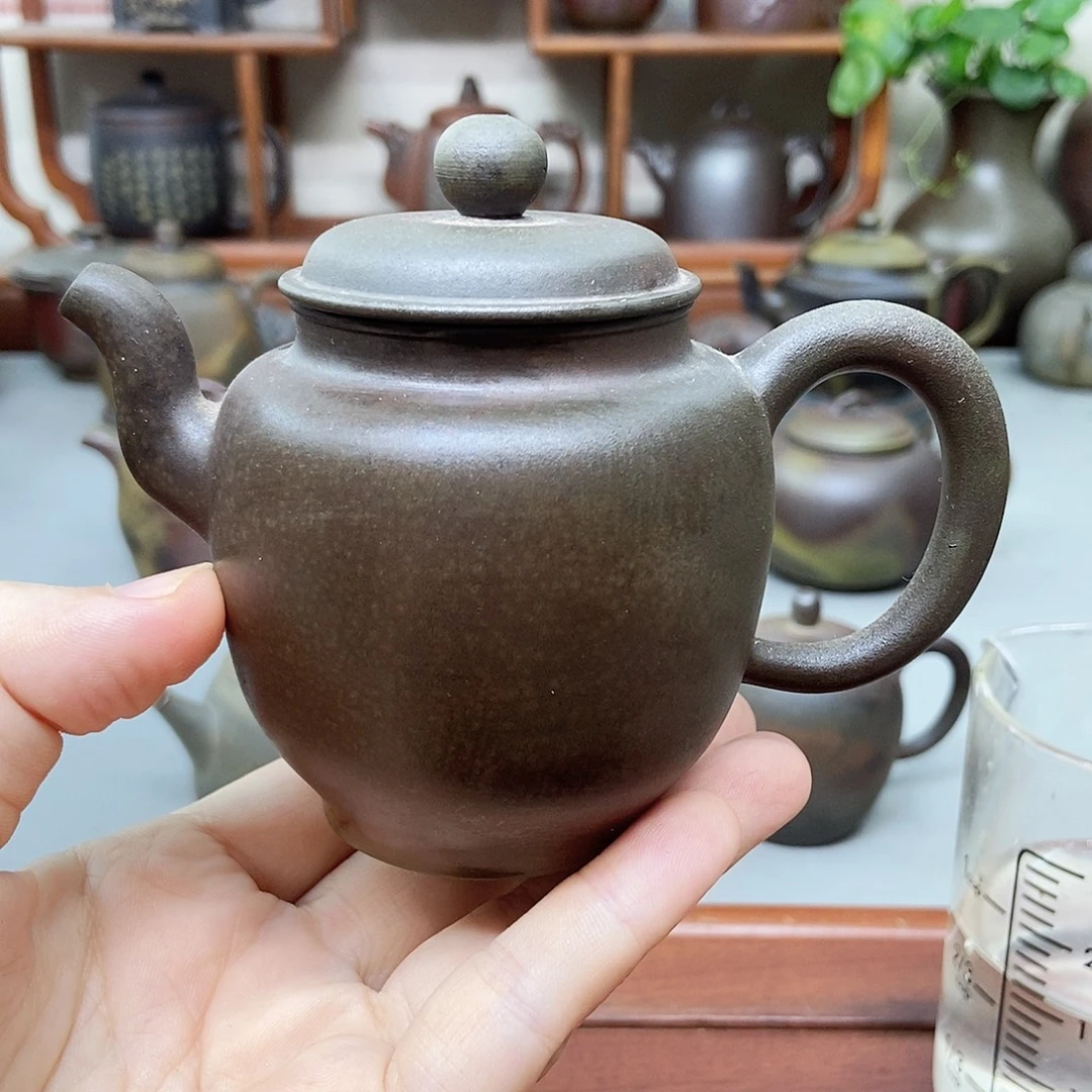 钦州坭兴陶柴烧壶160ml