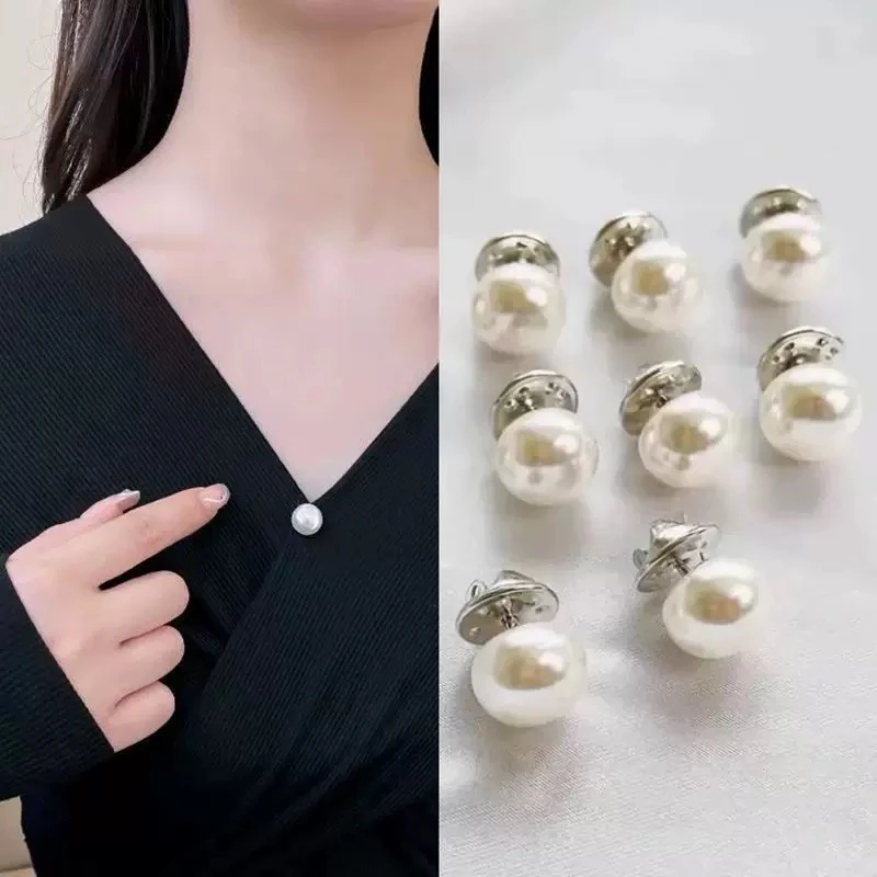 铁合金仿珍珠胸针 防走光胸针扣针衣服胸口领口隐形暗扣免缝神器