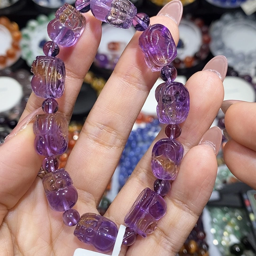 手串未镶嵌水晶紫黄晶貔恘