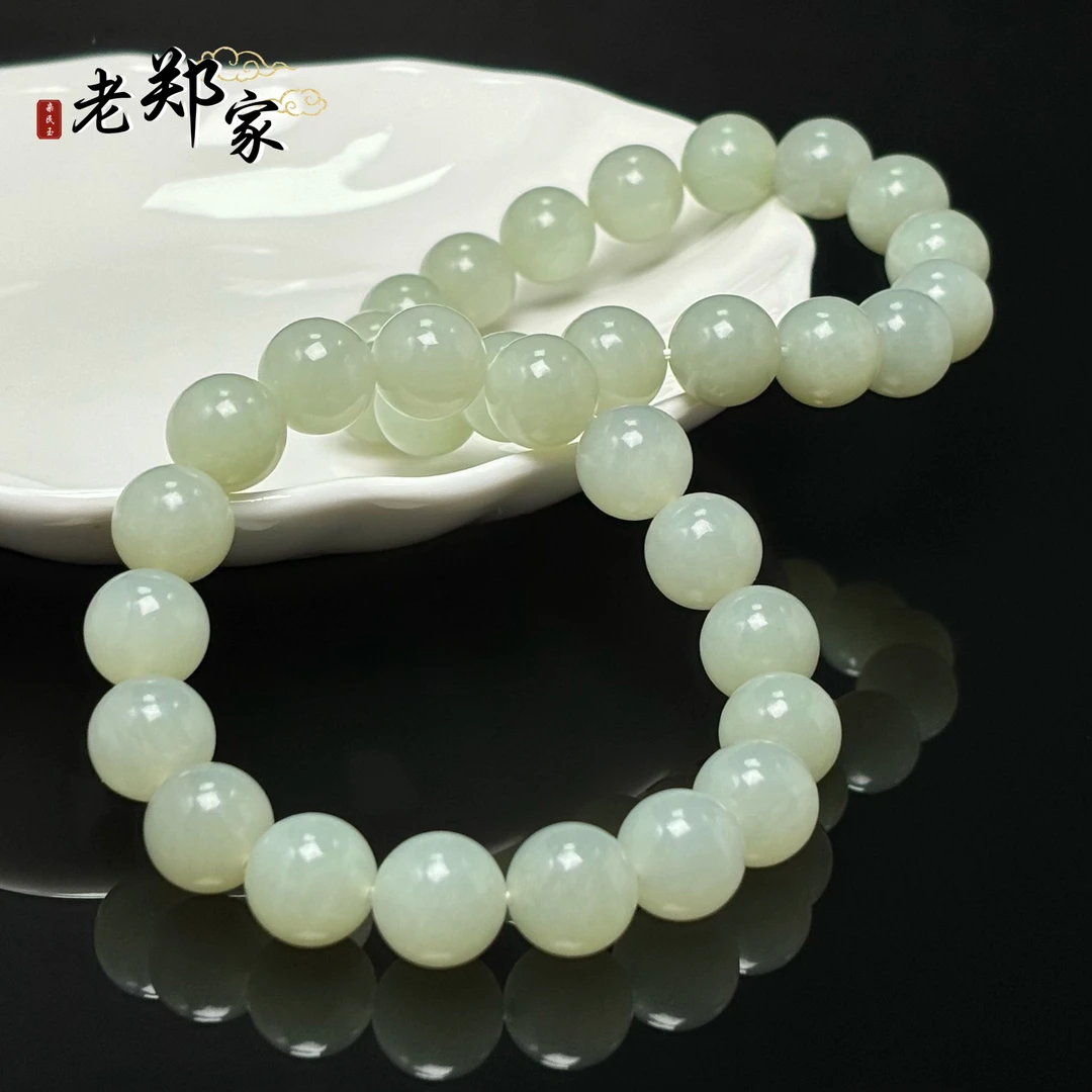 【老郑家】和田玉手串 多样性发一件 约11mm+