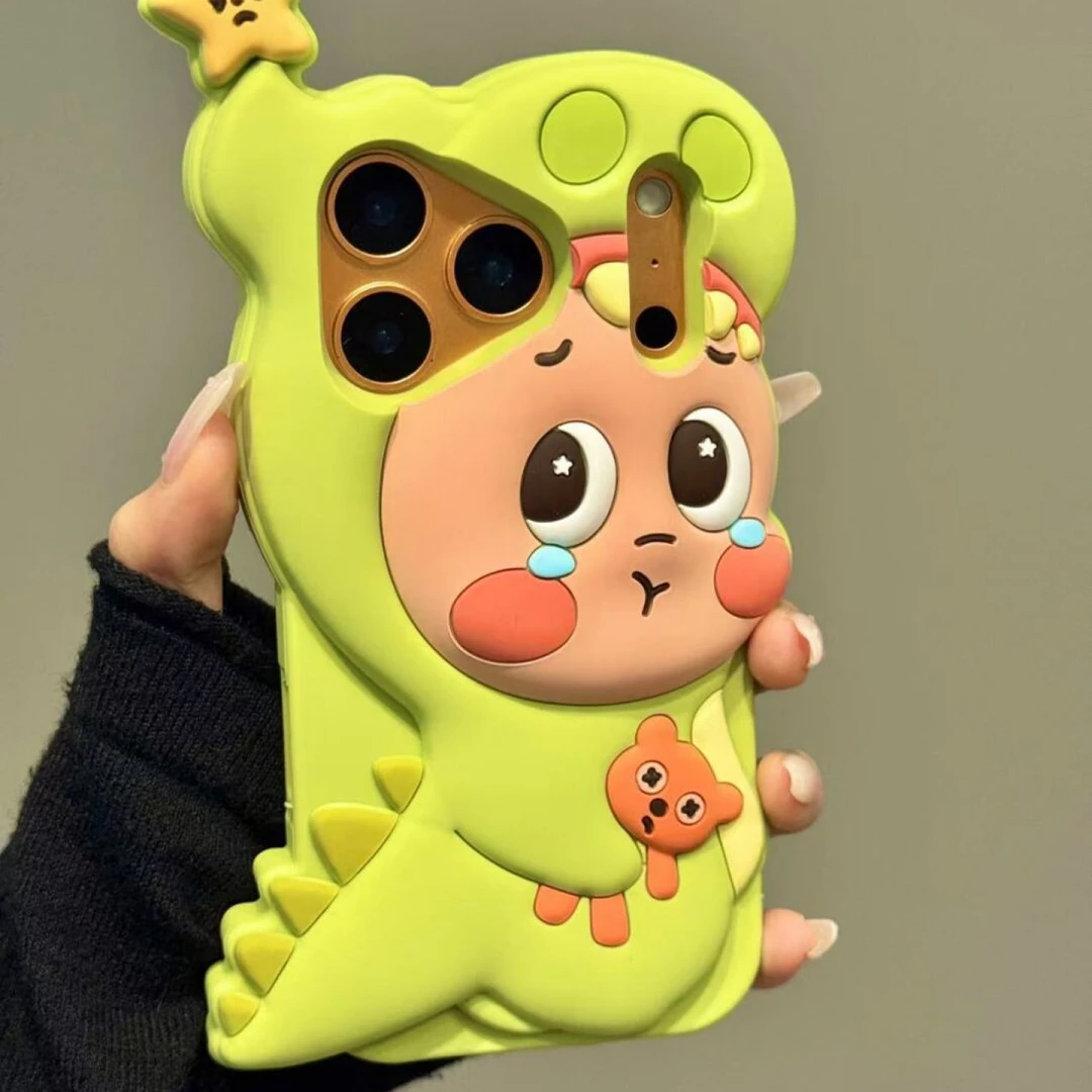 软萌小恐龙星星宝宝适用iphone17promax苹果16p手机壳15/14/13