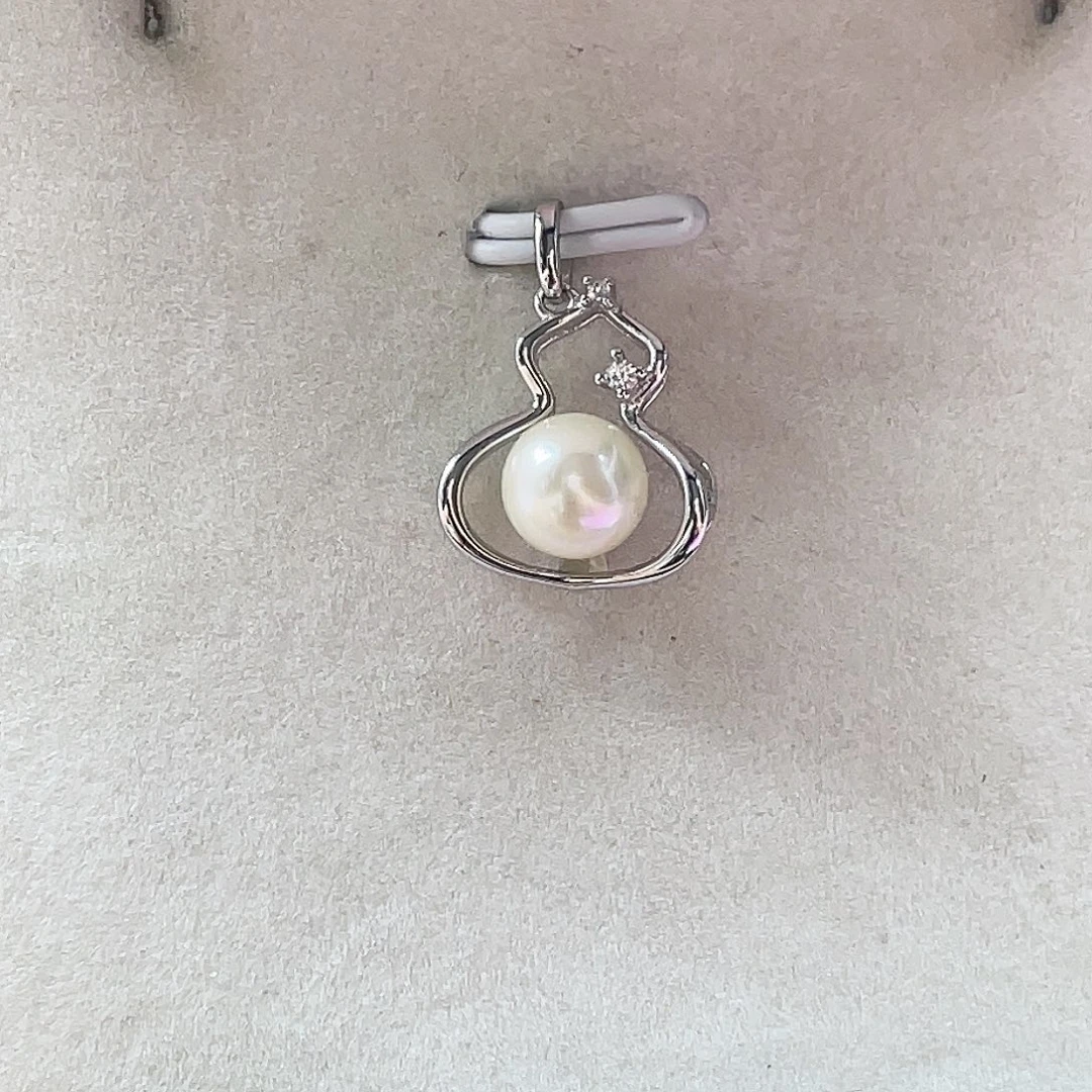 海水珍珠颈饰银S925镶嵌