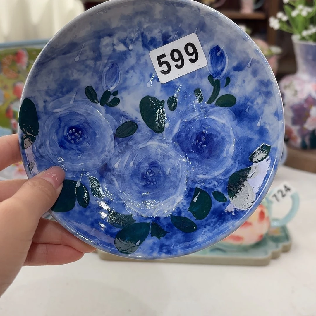 景德镇手绘高温釉下彩陶瓷茶具