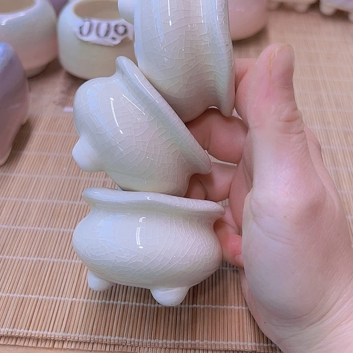 红陶陶瓷花盆当场满12包邮