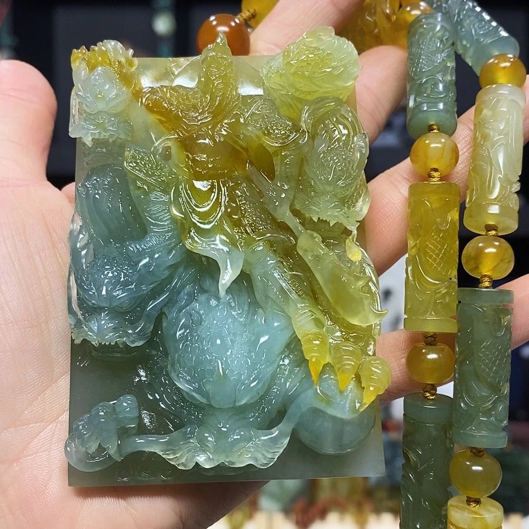 未镶嵌岫玉挂件吊坠