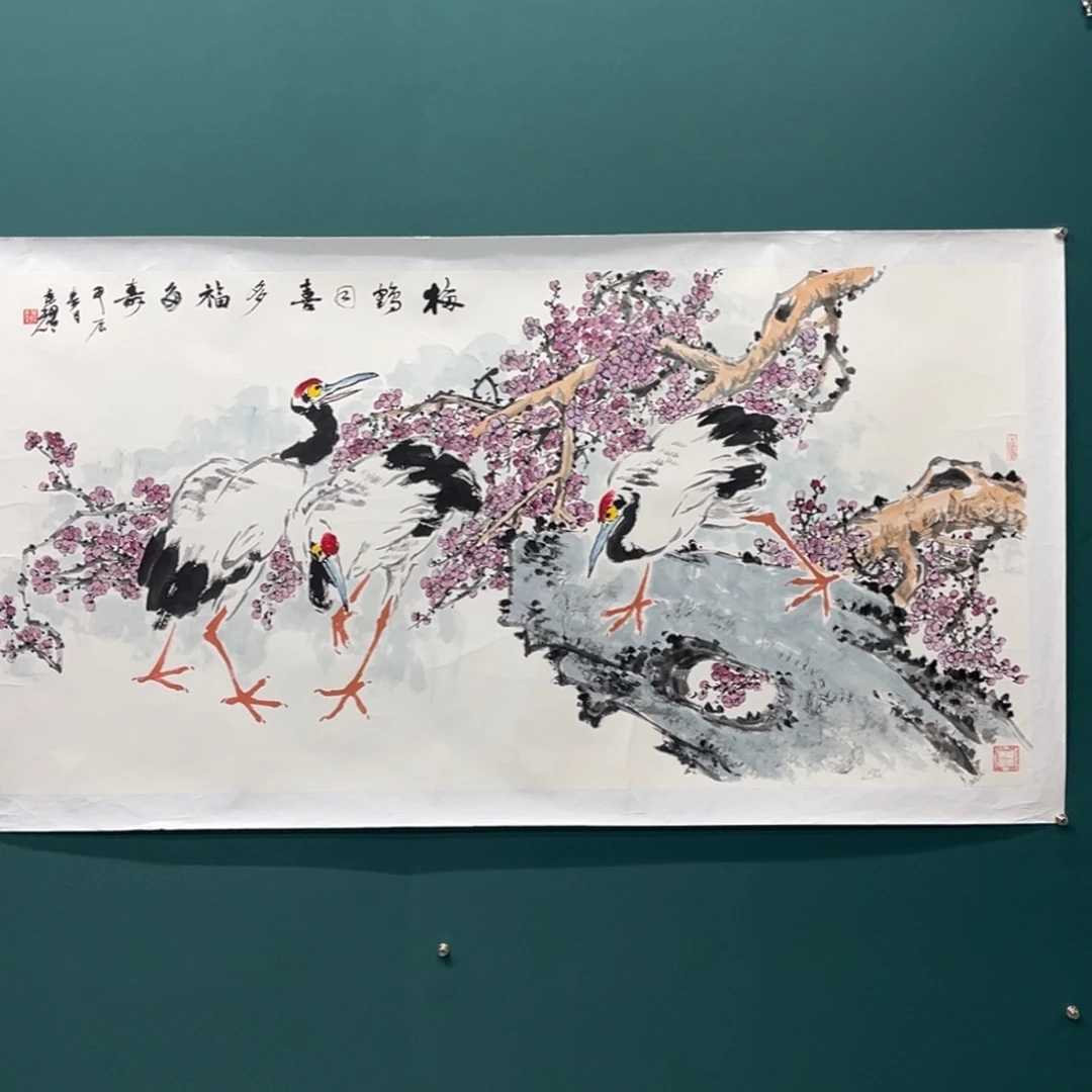 国画艺术家真人手绘