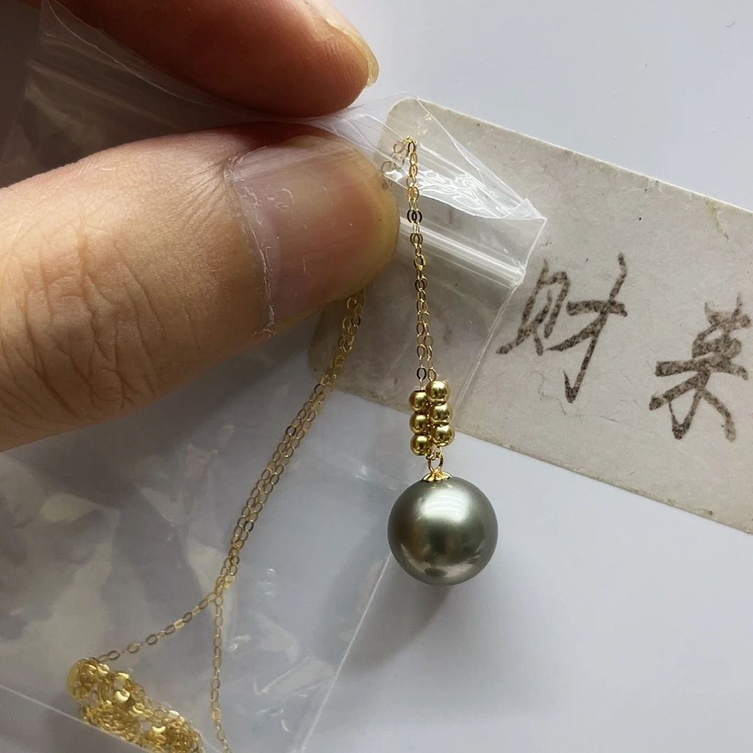 海水珍珠18K金镶嵌颈饰