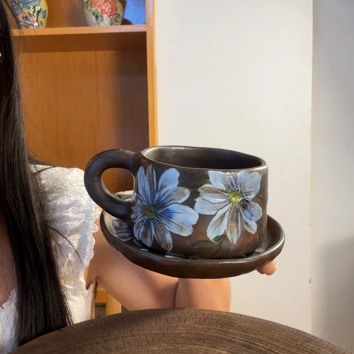 陶手绘景德镇咖啡杯
